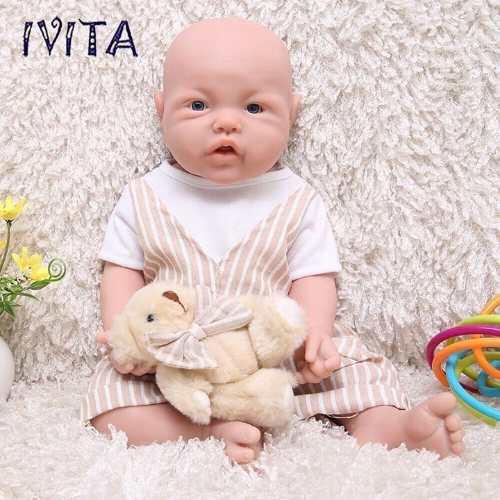 17 Reborn Baby Doll Full Body Silicone Lifelike Infant Boy Newborn Kids Gifts