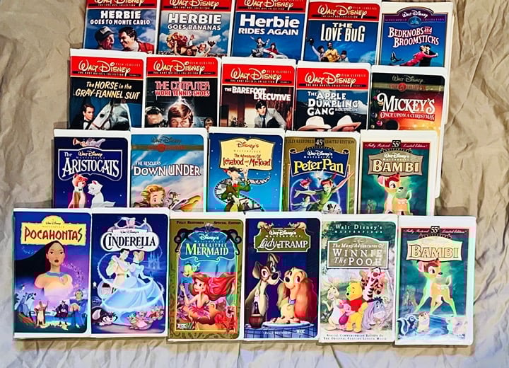 Disney VHS tapes