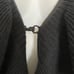 ANGORA CASHMERE Alice + Olivia Long Sweater Cardigan Sz M BLACK Ruffles Luxury