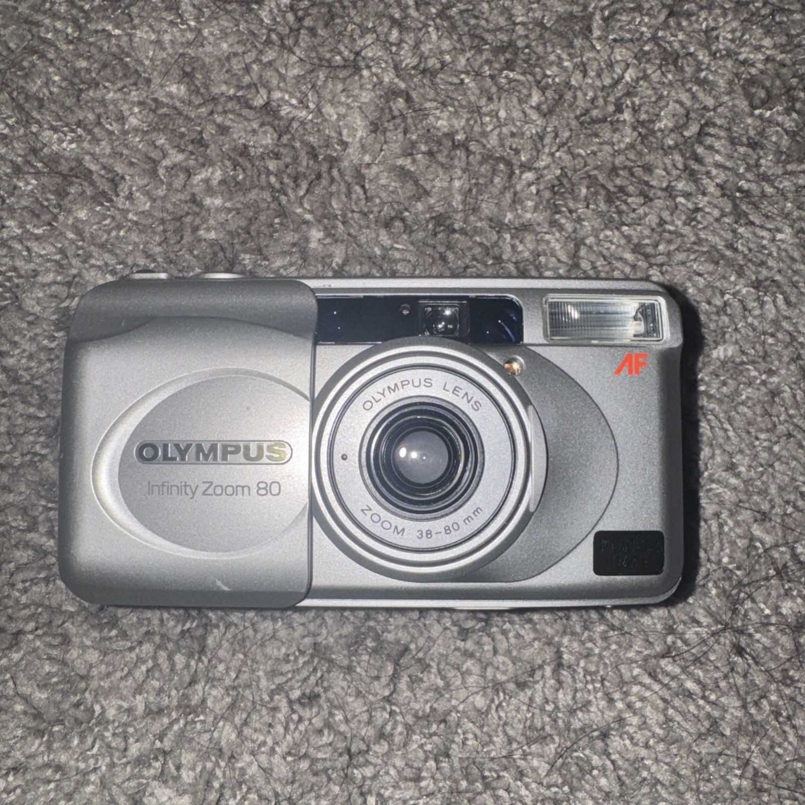 Olympus Infinity Zoom 80 35mm Point & Shoot Film Camera - Partially Tested
