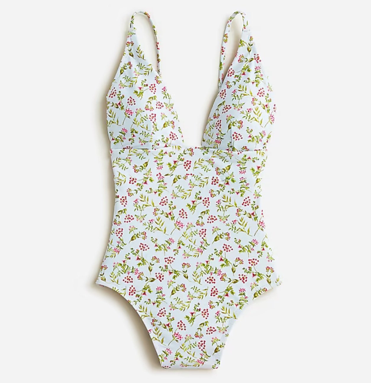 J.Crew NWT! Plunge Cloud Meadow Floral One Piece Swimsuit Size 20
