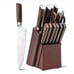 15 Pieces Stainless Steel Knife Block Set with Ergonomic Handle L4 Knife set