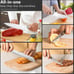 15 Pieces Stainless Steel Knife Block Set with Ergonomic Handle L4 Knife set