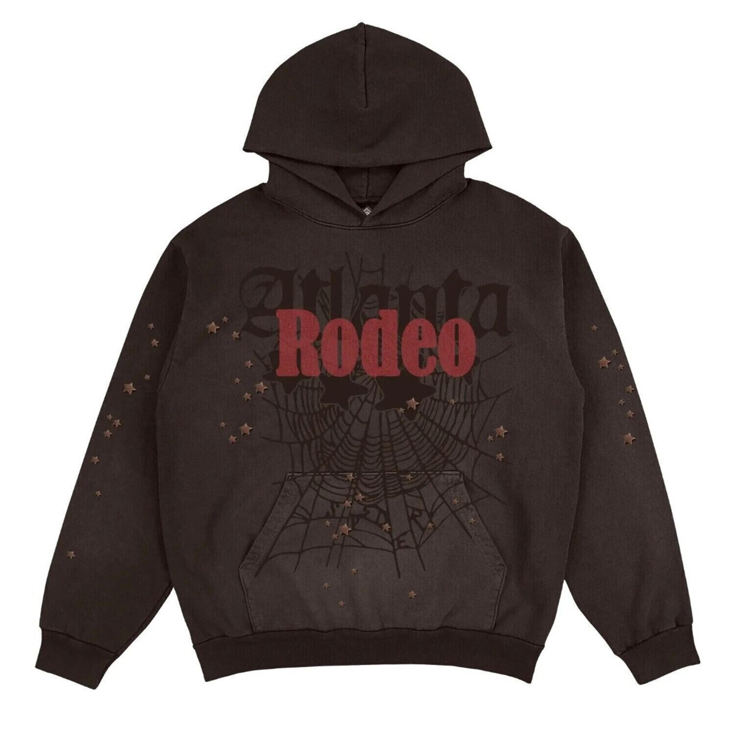 TRAVIS SCOTT CJ x SP5DER DB Rodeo Atlanta Hoodie Brown Mens Medium Cactus Jack