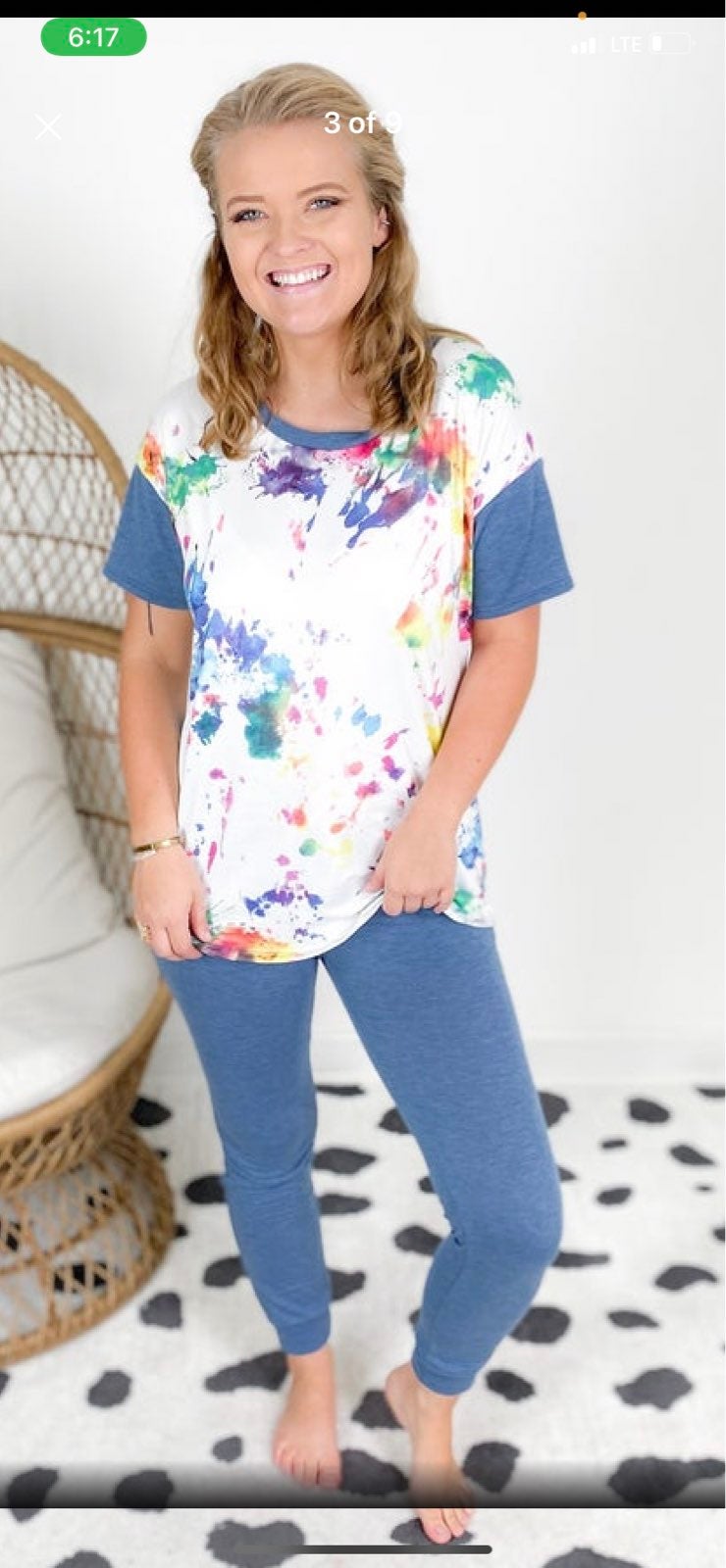 Tie dye lounge set small