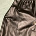 Ladies Black Bell Button Fake Leather Vamp USA Made Medium High Rise Pants