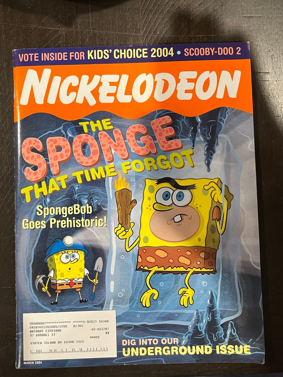 NICKELODEON MAGAZINE #99 March 2004 SPONGEBOB SQUAREPANTS - POKEMON POSTER