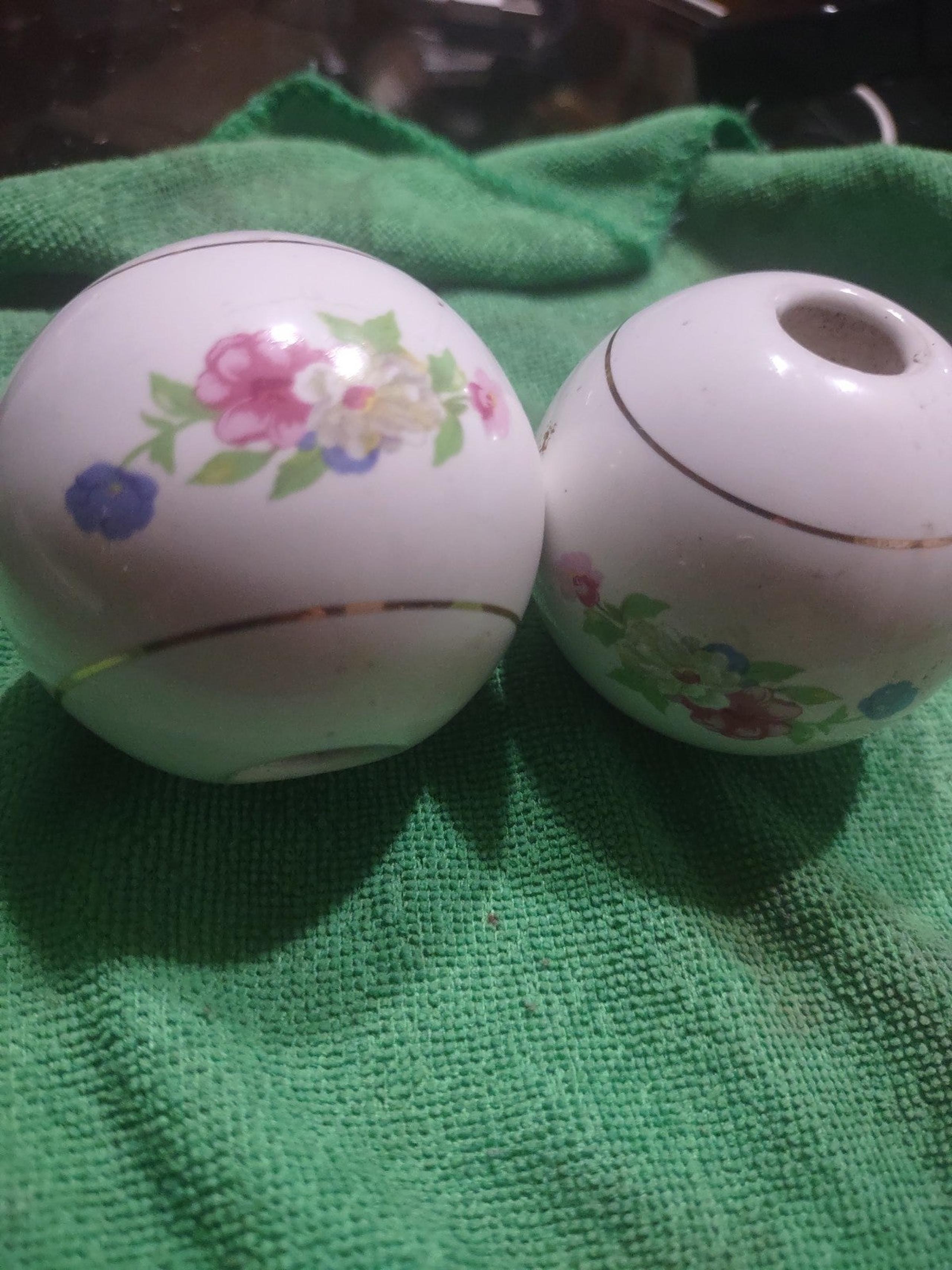 Vintage Lamp Porcelain Balls