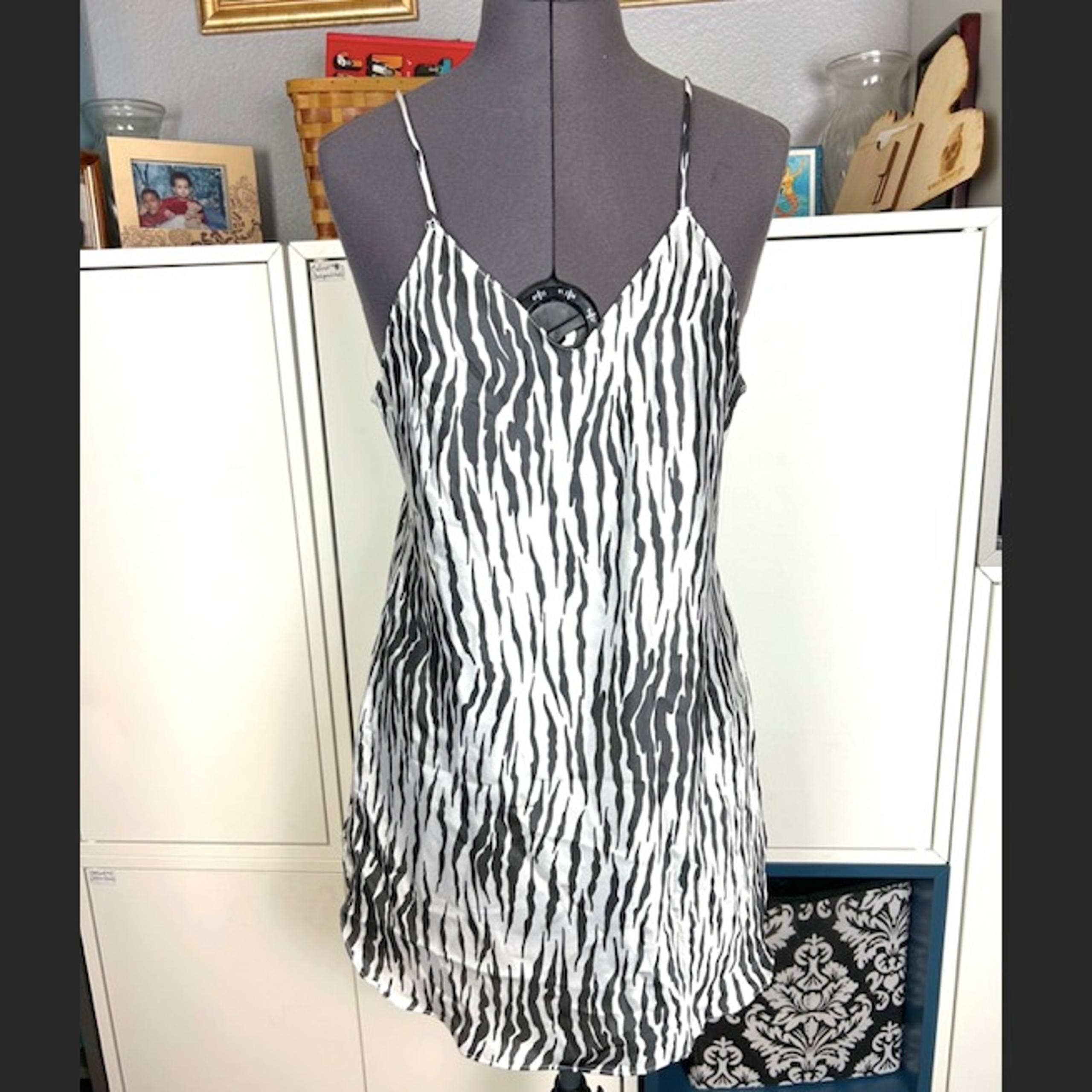 1990's Zebra Print Chemise