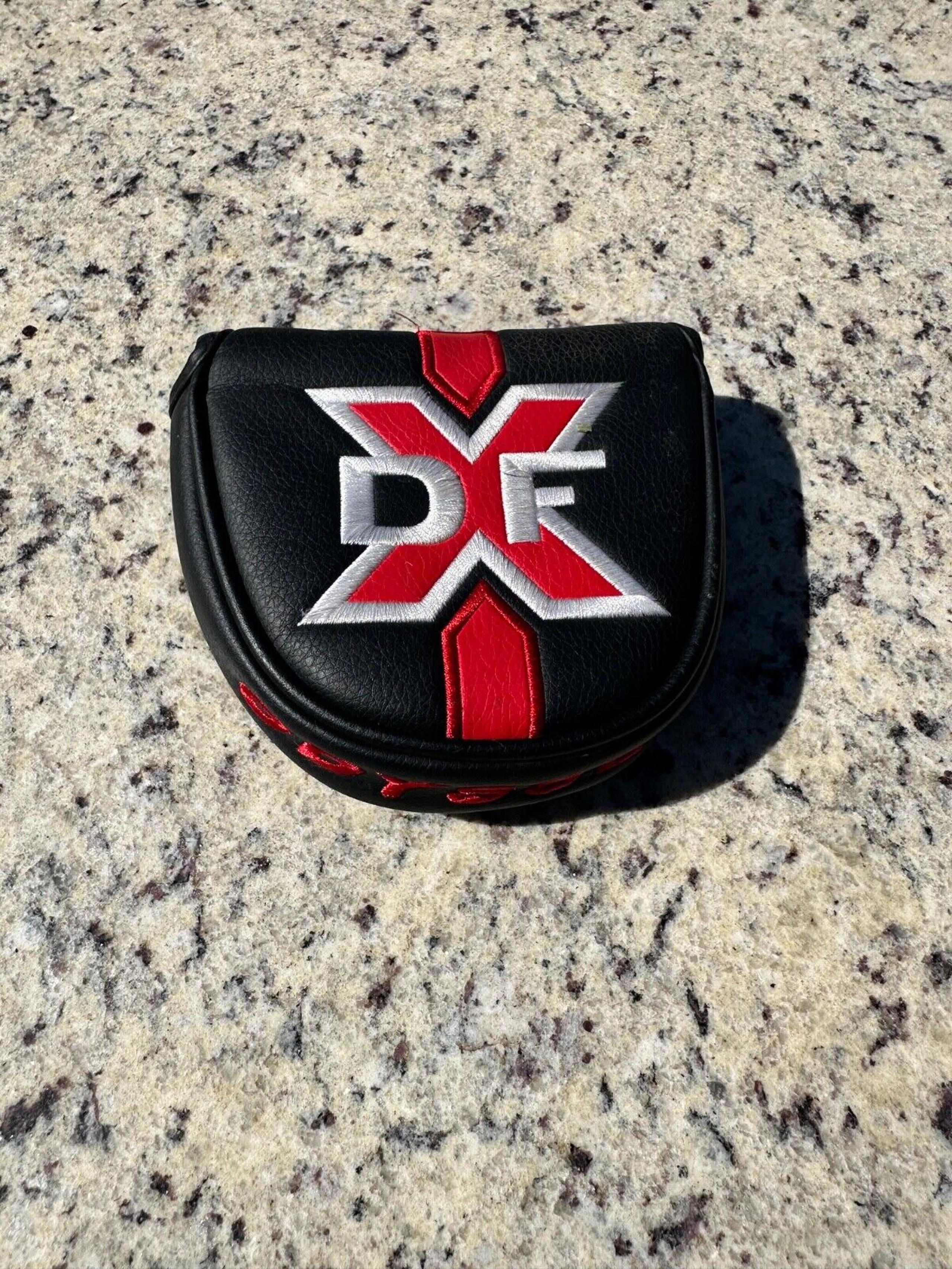Odyssey DFX Mallet Putter Headcover – Black/Red – Magnetic Closure