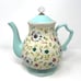 Pioneer Woman Kari Pattern Tea Pot Stoneware Acrylic Knob 2.7 Quarts Beautiful!