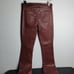 L'Agence Ruth Straight Leg Coated Denim Jeans in Dark Cinnamon size 27