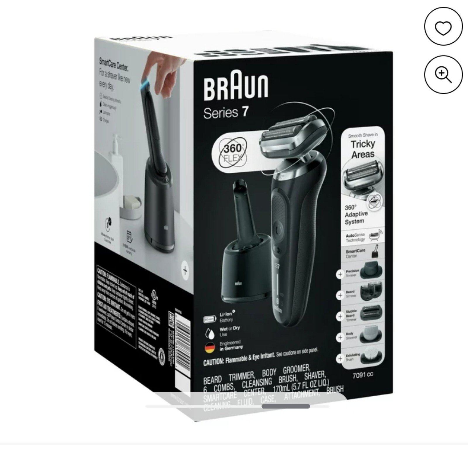 Braun series 7 360 flex 7091cc