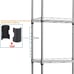 5-Wire Shelving Metal Storage Rack Adjustable Shelves, Standing Storage Shelf