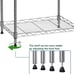 5-Wire Shelving Metal Storage Rack Adjustable Shelves, Standing Storage Shelf