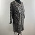 JOIE Berit Jacquard Leopard Print Wool Blend Long Sleeve Cardigan Jacket Size L