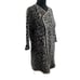 JOIE Berit Jacquard Leopard Print Wool Blend Long Sleeve Cardigan Jacket Size L