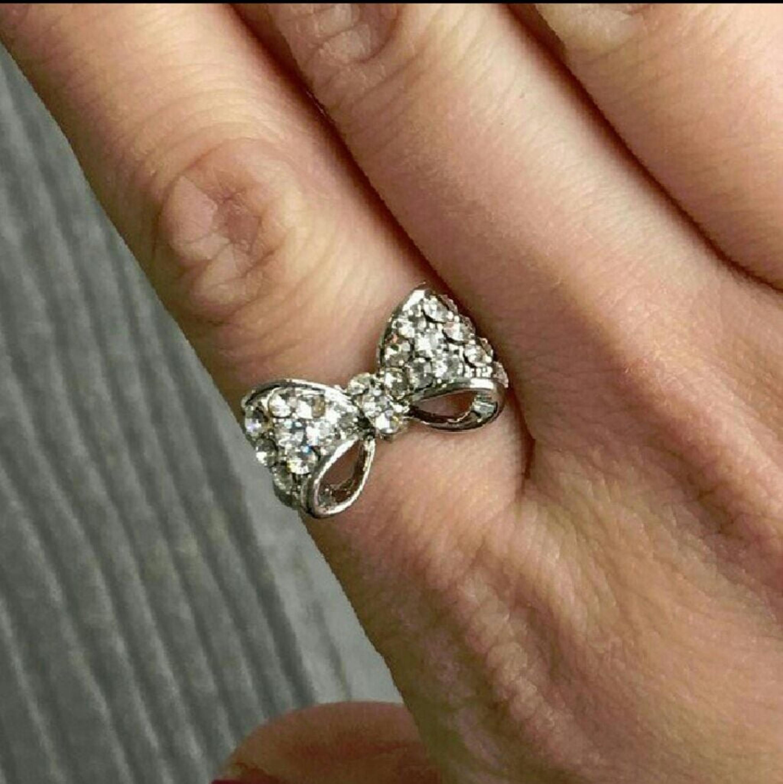 T&J Designs crystal bow ring