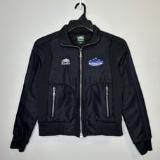 Roots Women's Black Beaver Embroidered Logo Celeb Ski Fest Full-zip Jacket S