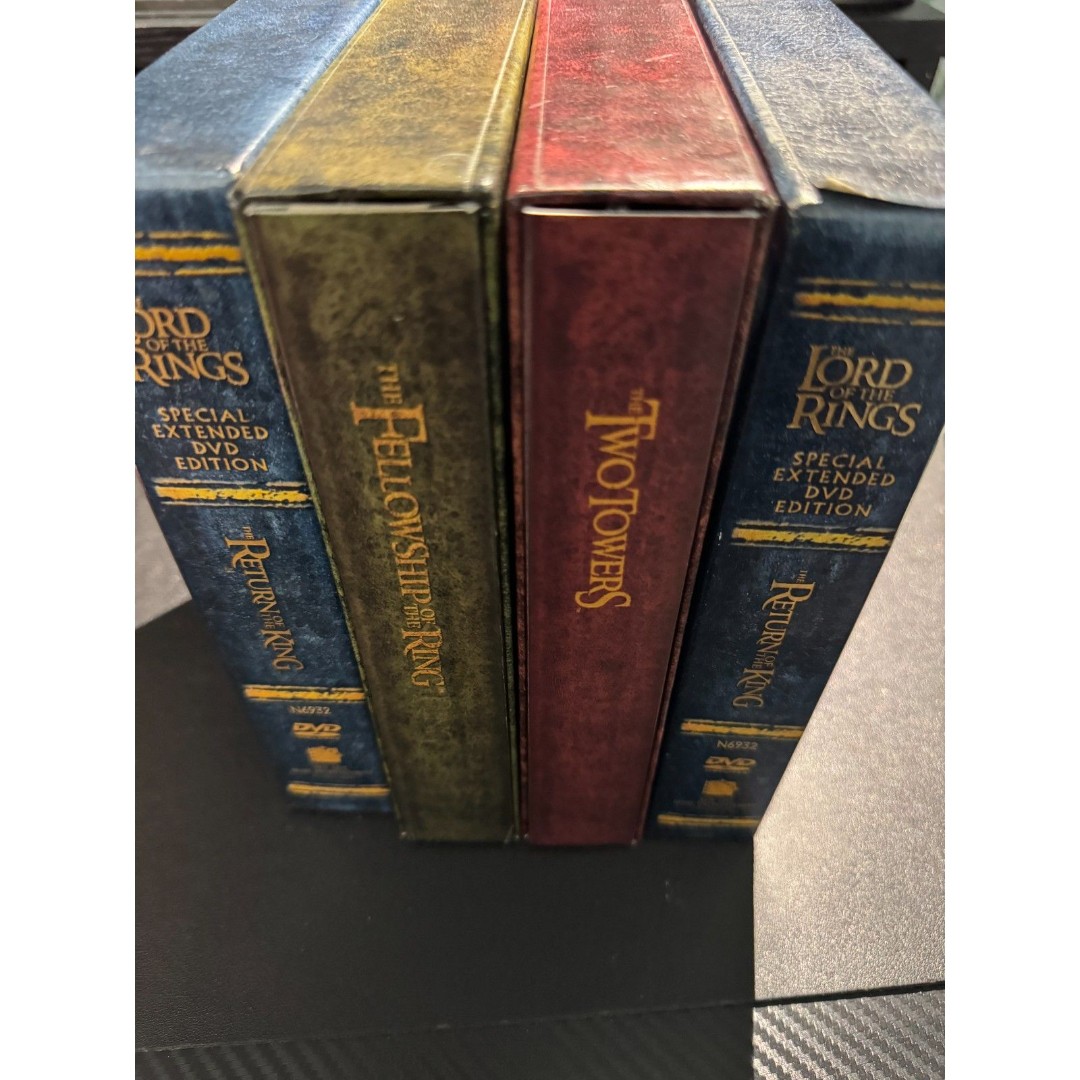 LOTR Extended DVD Trilogy – Fellowship, Two Towers, 2x Return of the King