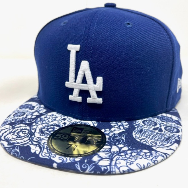 New Era Los Angeles Dodgers Sugar Skull Dia de Muertos Day of the Dead Hat