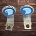 Eagle Head Cameo Silver Mesh Metal Cuff Links Vintage