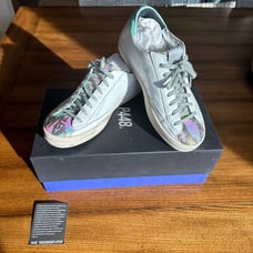 P448 glitter camo tongue sneaker
