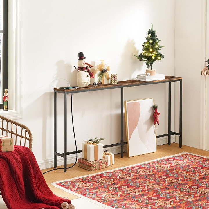 Brand New Console Table with Power Outlet -98sz