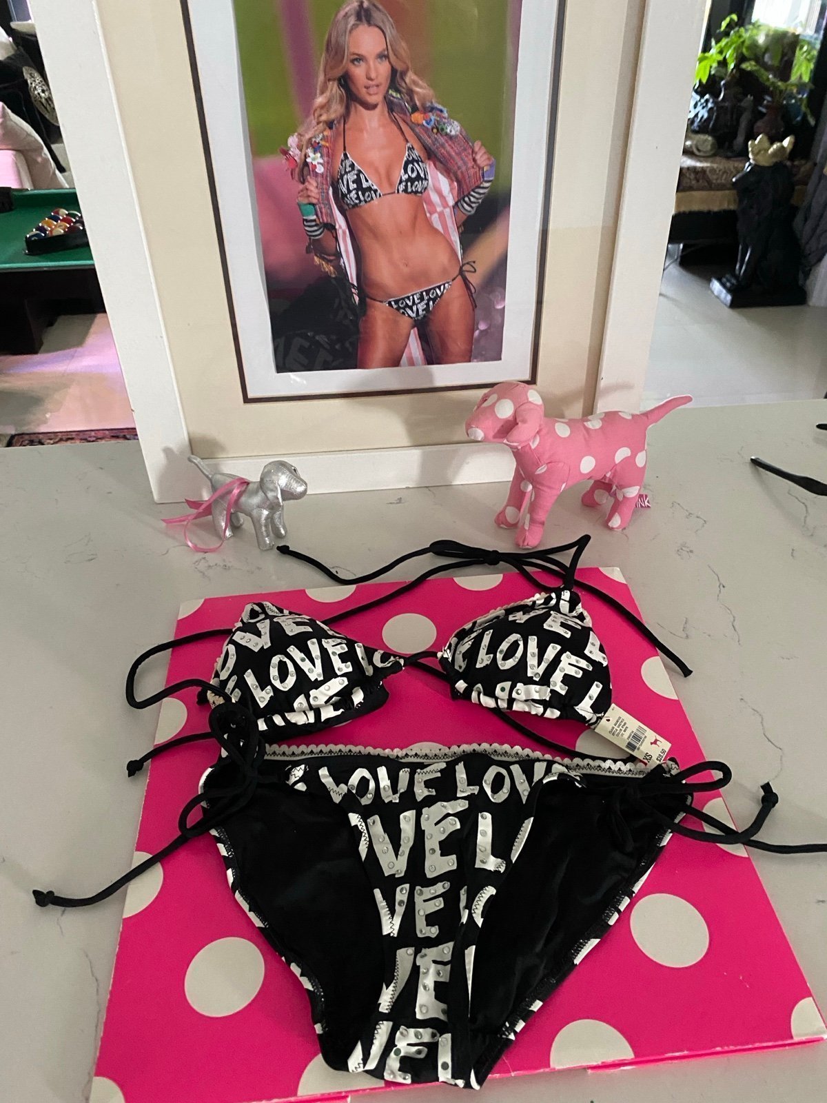 VS PINK LIMITED EDITION LOVE BLING FASHION SHOW EDITION -XS-S-Y2K