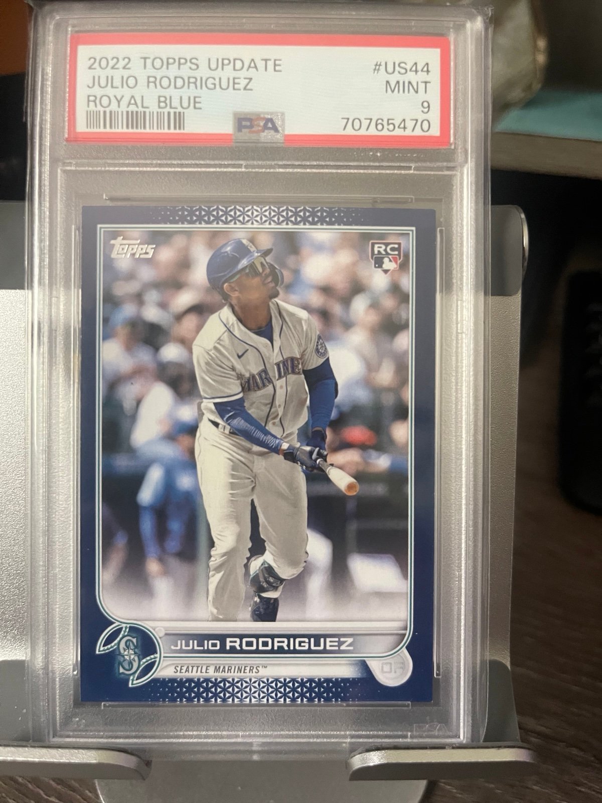 2022 Topps Update Julio Rodriguez Royal Blue SP Rookie PSA 9 Mint