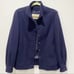 Vintage PENDLETON womens wool coat jacket sz L navy blue bomber lined USA