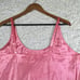 Whispers Slip Dress Y2K Pink Satin Babydoll Slipdress Nightgown Barbiecore