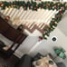 9 FT LED Christmas Garland with Pinecones Red Berries Bows Christmas Decor