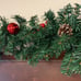 9 FT LED Christmas Garland with Pinecones Red Berries Bows Christmas Decor
