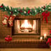 9 FT LED Christmas Garland with Pinecones Red Berries Bows Christmas Decor