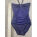 Lauren Ralph Lauren Bathing Suit Size 10 One Piece Ruching Gem Stones Pool Party