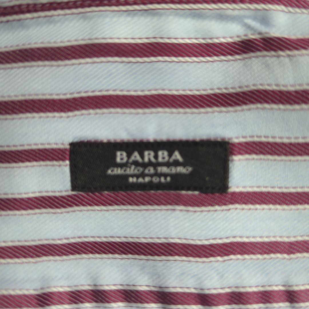 Excellent Condition BARBA Dress Shirt, Tab Collar, Light Blue Base, Size 39, Worn 3 Times.