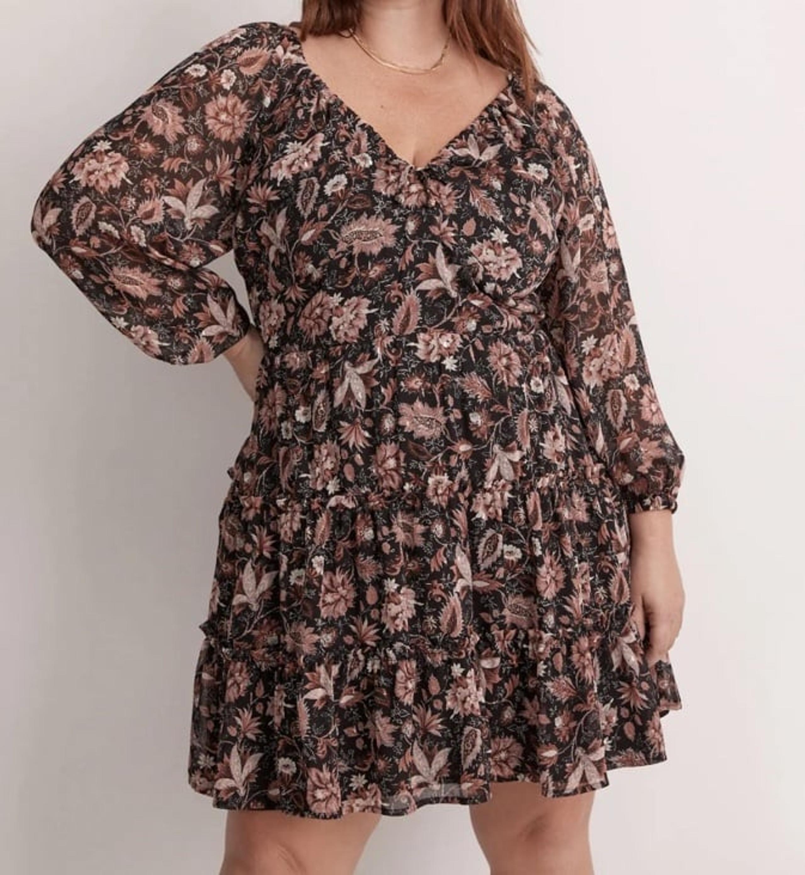 Madewell Amalia Tiered Mini Dress
