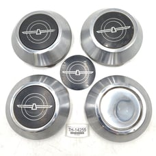 Ford Thunderbird 1980-1982 Vintage Steel Alloy Wheel Center Cap 4-Pack