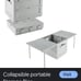 Multifunction Folding Plastic table Storage Box Container