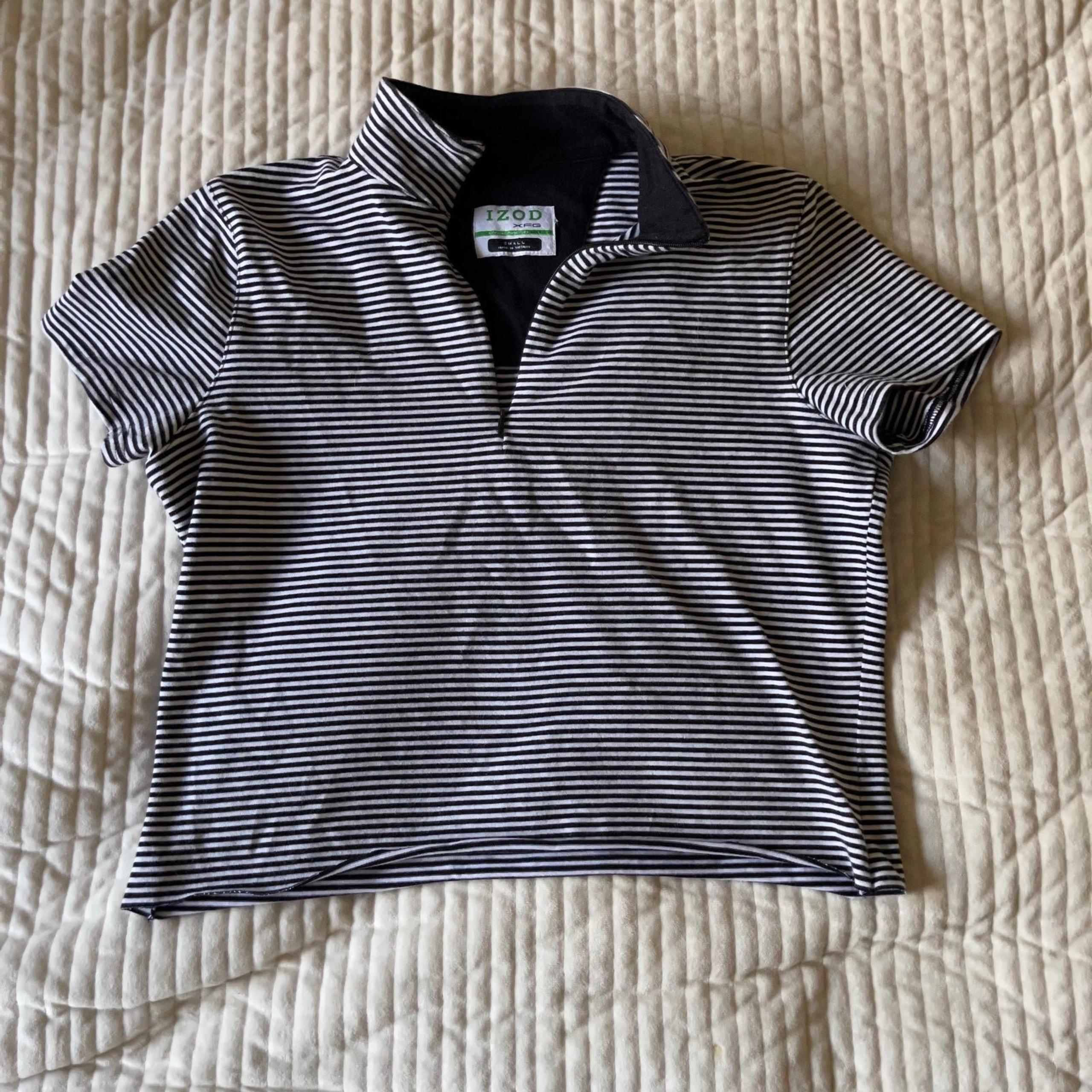 IZOD cropped golf polo shirt