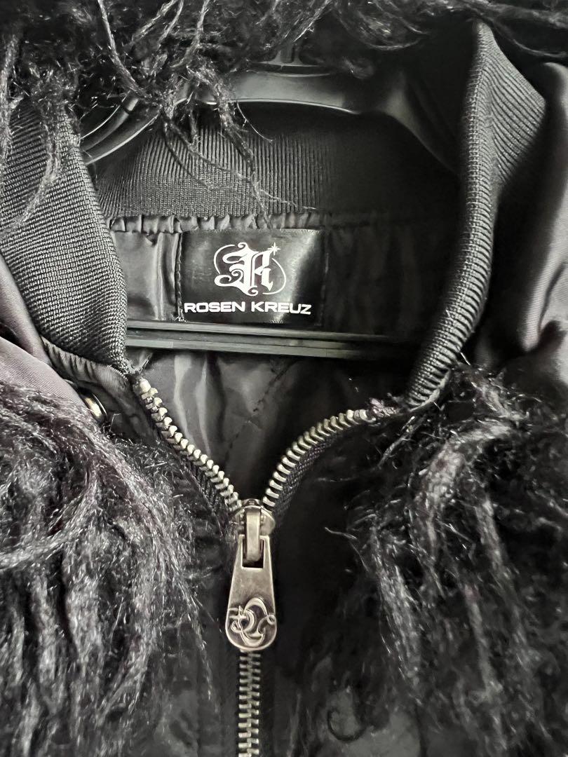 [宅送] Rosen Kreuz】 CROPPED 2WAY FUR HOOD MA-1 ジャケット・アウター
