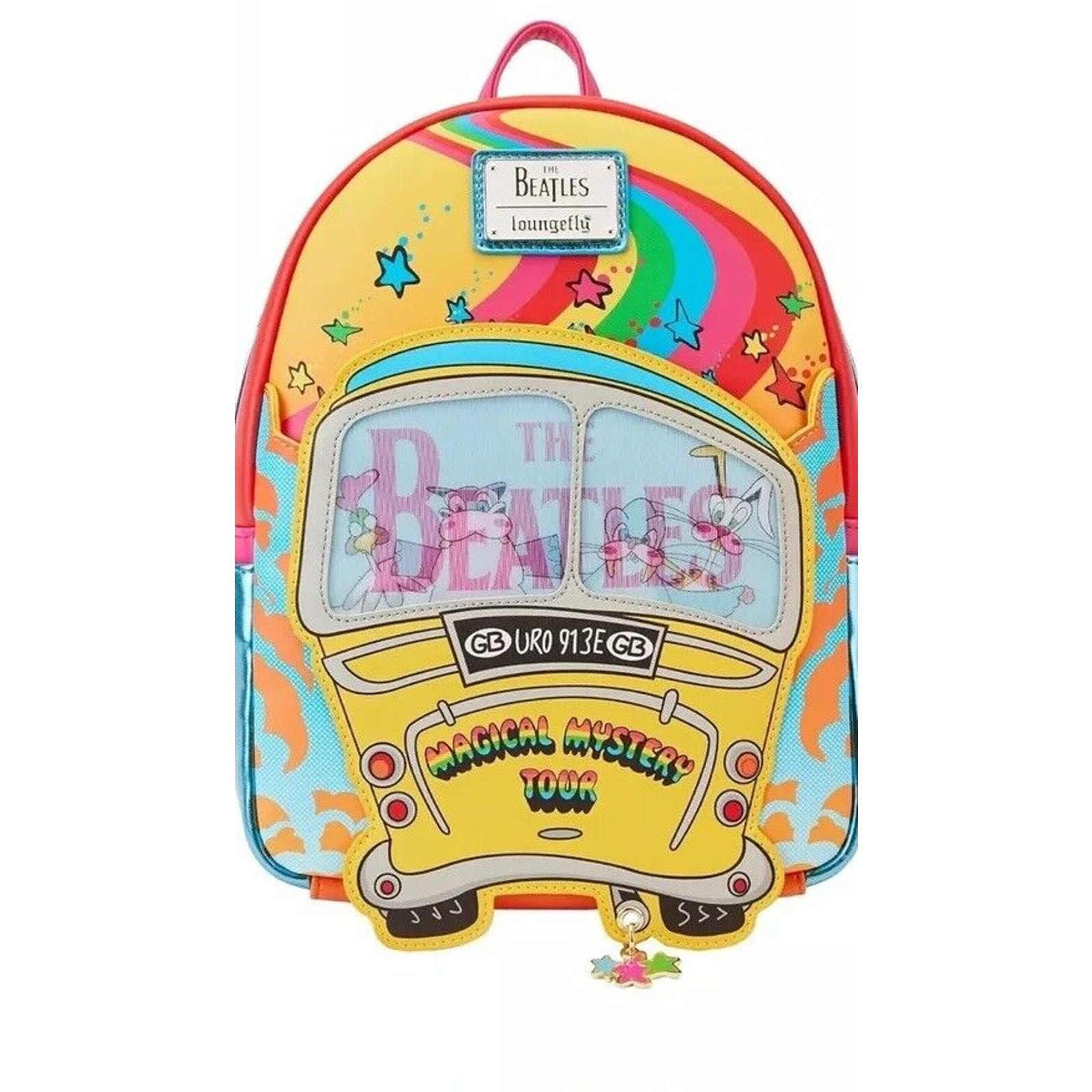 NWT Loungefly The Beatles Magical Mystery Tour Bus Lenticular Mini Backpack