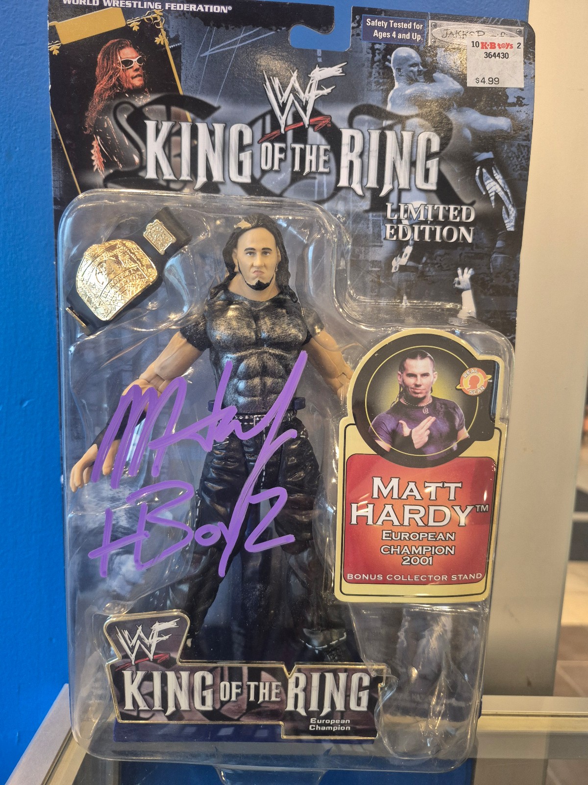 Matt Hardy Autographed King of the Ring Action Figure