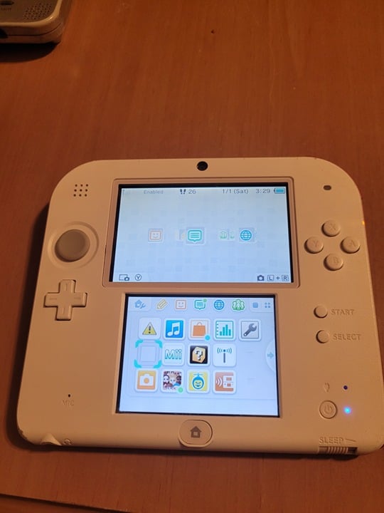 Scarlet Red Nintendo 2DS Console No Charger