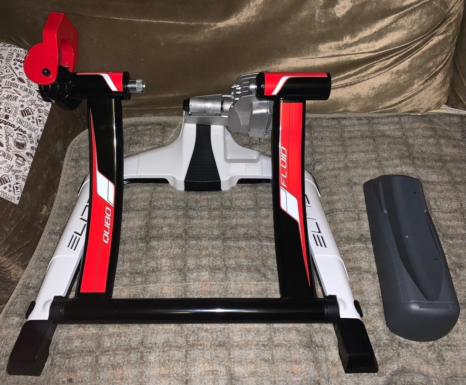 “ELITE QUBO” INDOOR FLUID BIKE TRAINER STAND, PRE-OWNED, LIKE selling NEW, W EXTRAS!