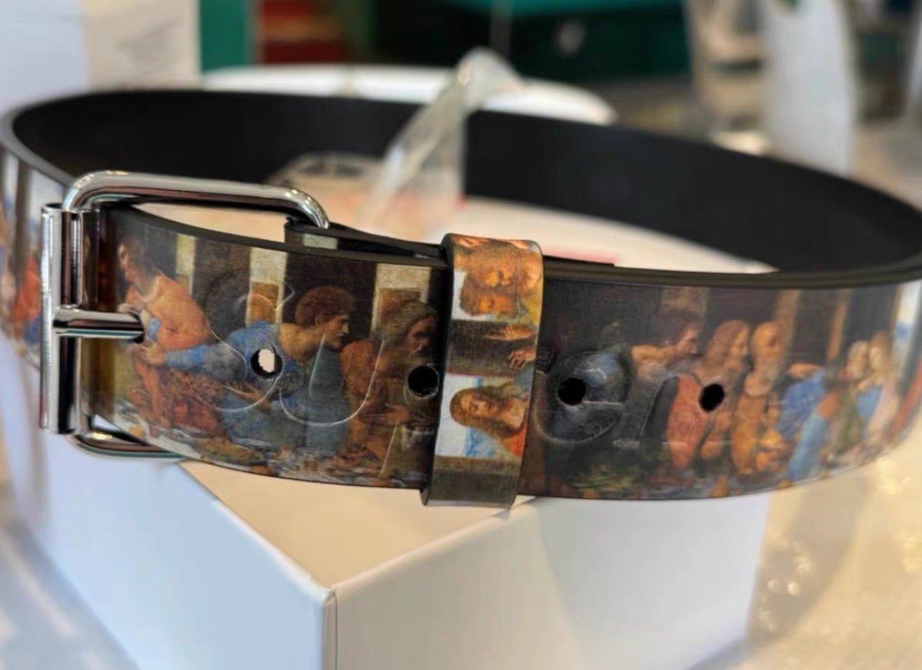 Supreme Last Supper Leather Belt Multi SS25 | eBay