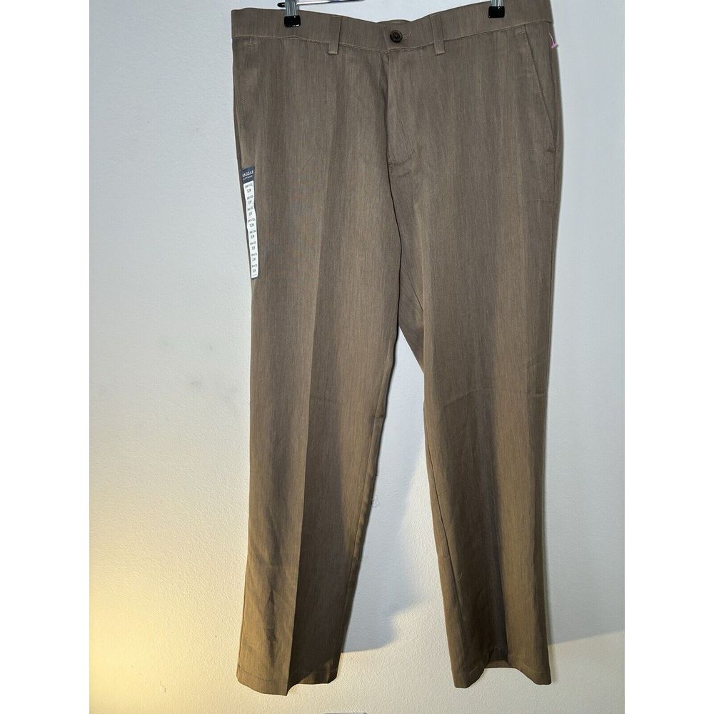 Men's Haggar Slim Fit Dress Pants Cool Right Performance Flex Wrinkle Free 36x32