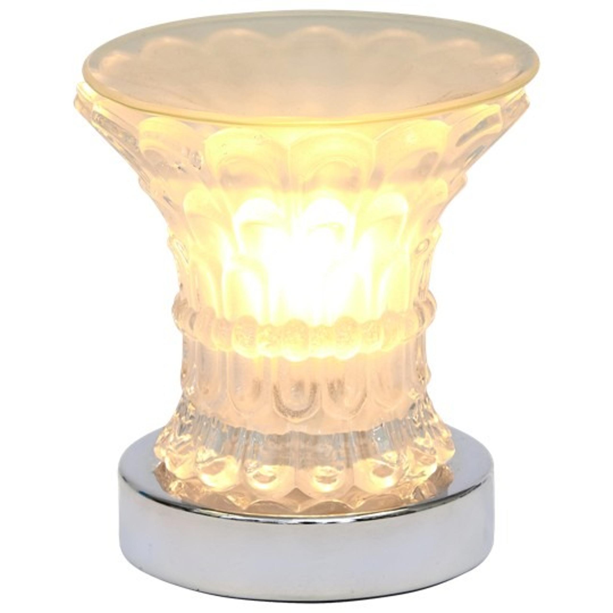 Touch Electric Oil Burner - Glass Maze White