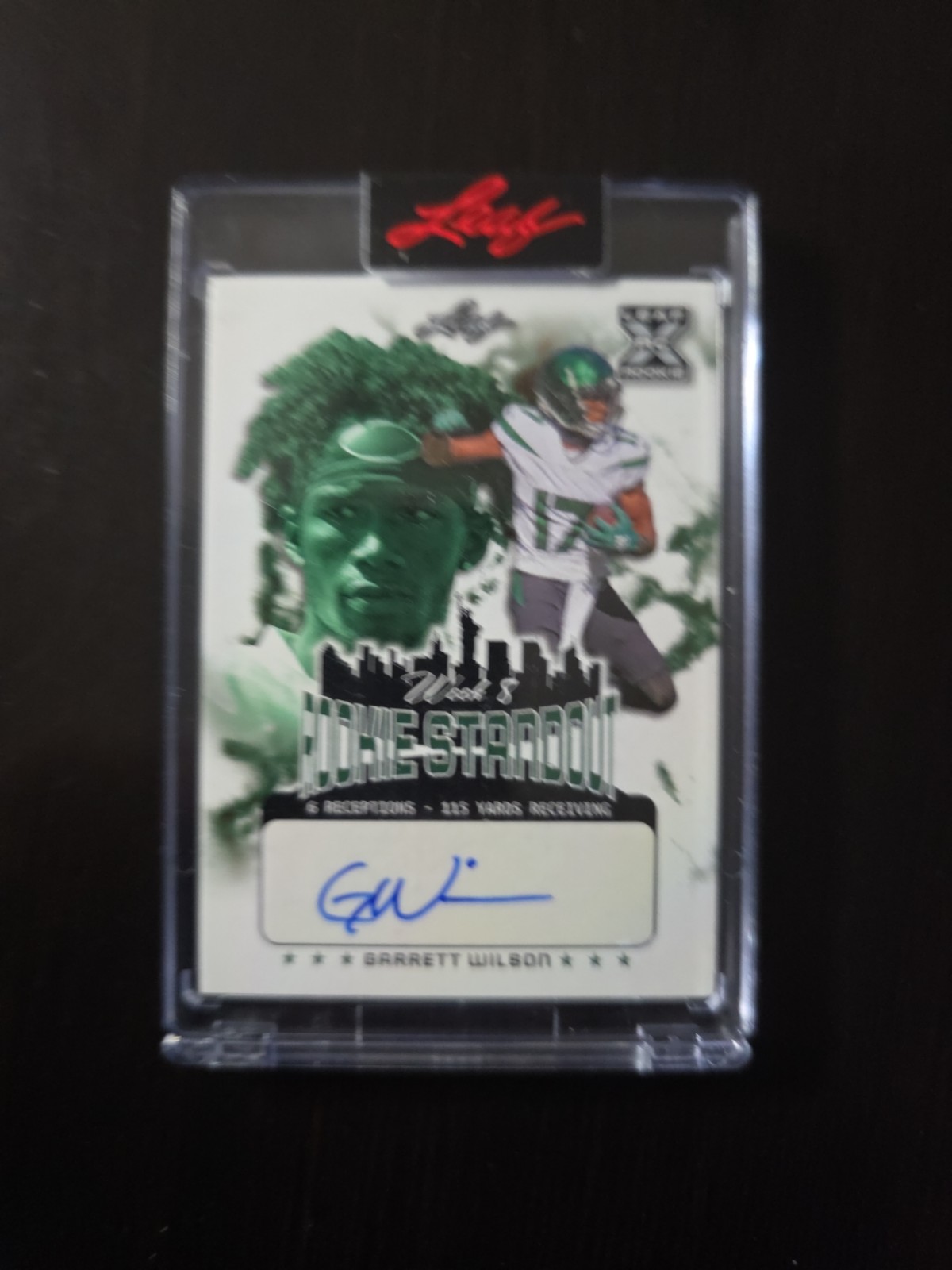Garrett Wilson 2023 Leaf Rookie Standout Autograph # 29/62 - New York Jets